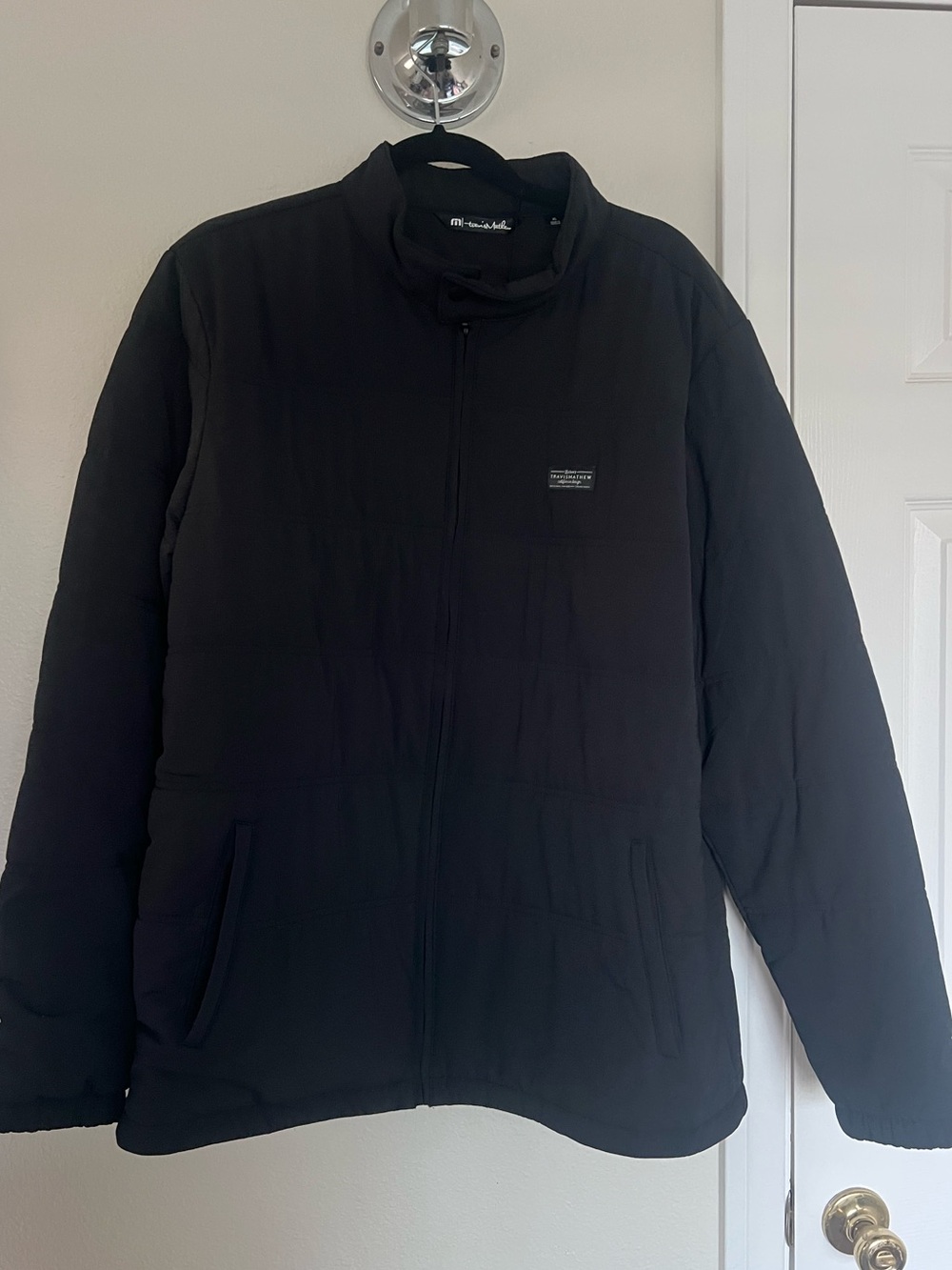Travis Mathew Black Quilted Puffer Jacket